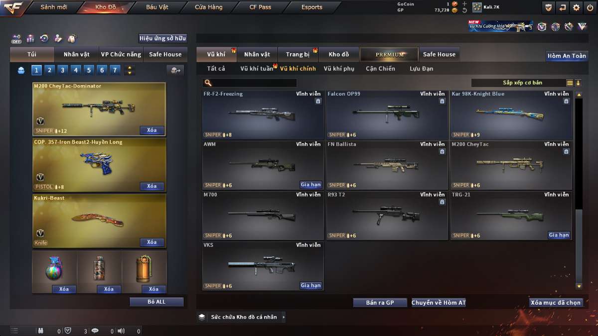 shop acc cf uy tin gia re